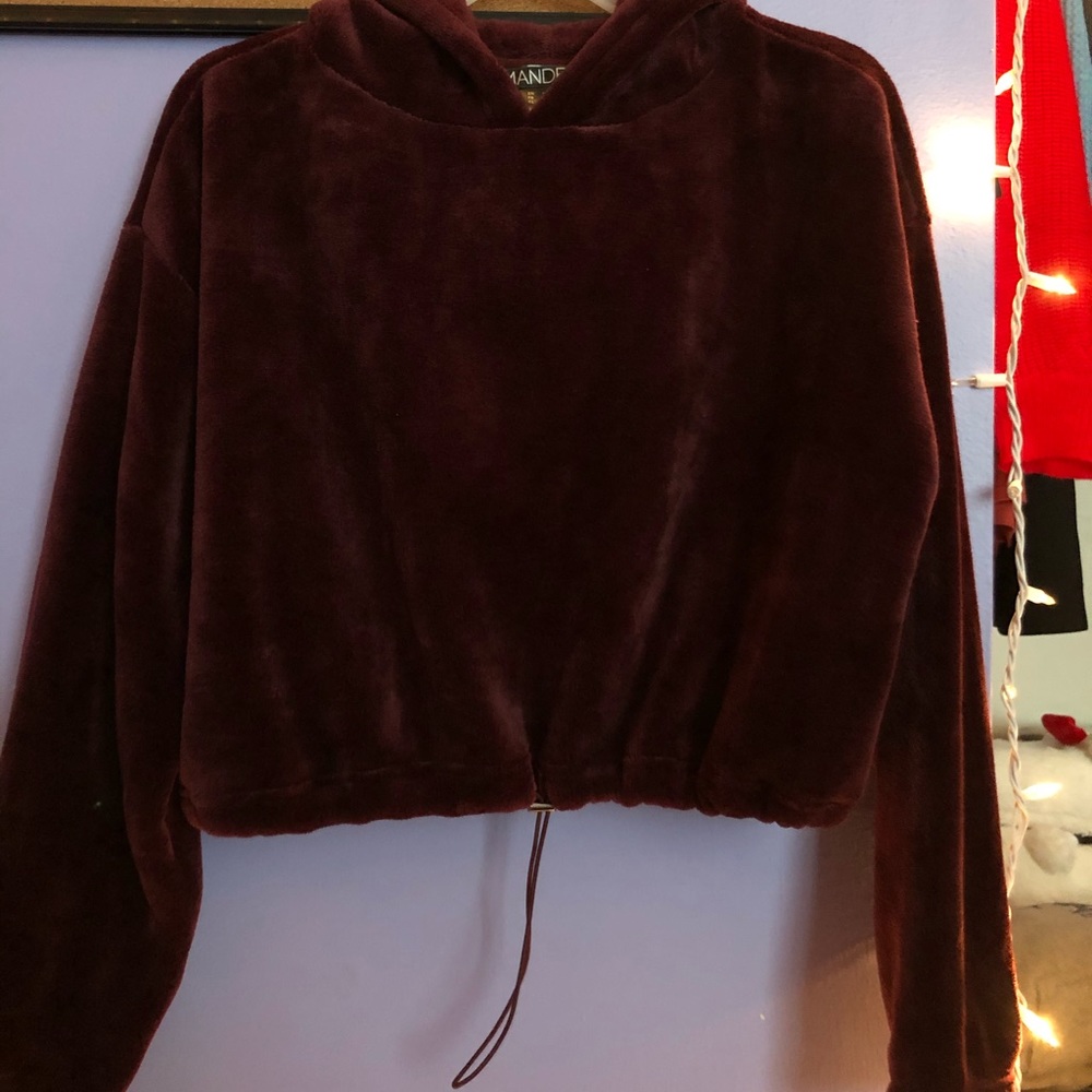 fuzzy sweatshirt, hoodie
